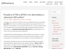 Tablet Screenshot of ledmania.cz
